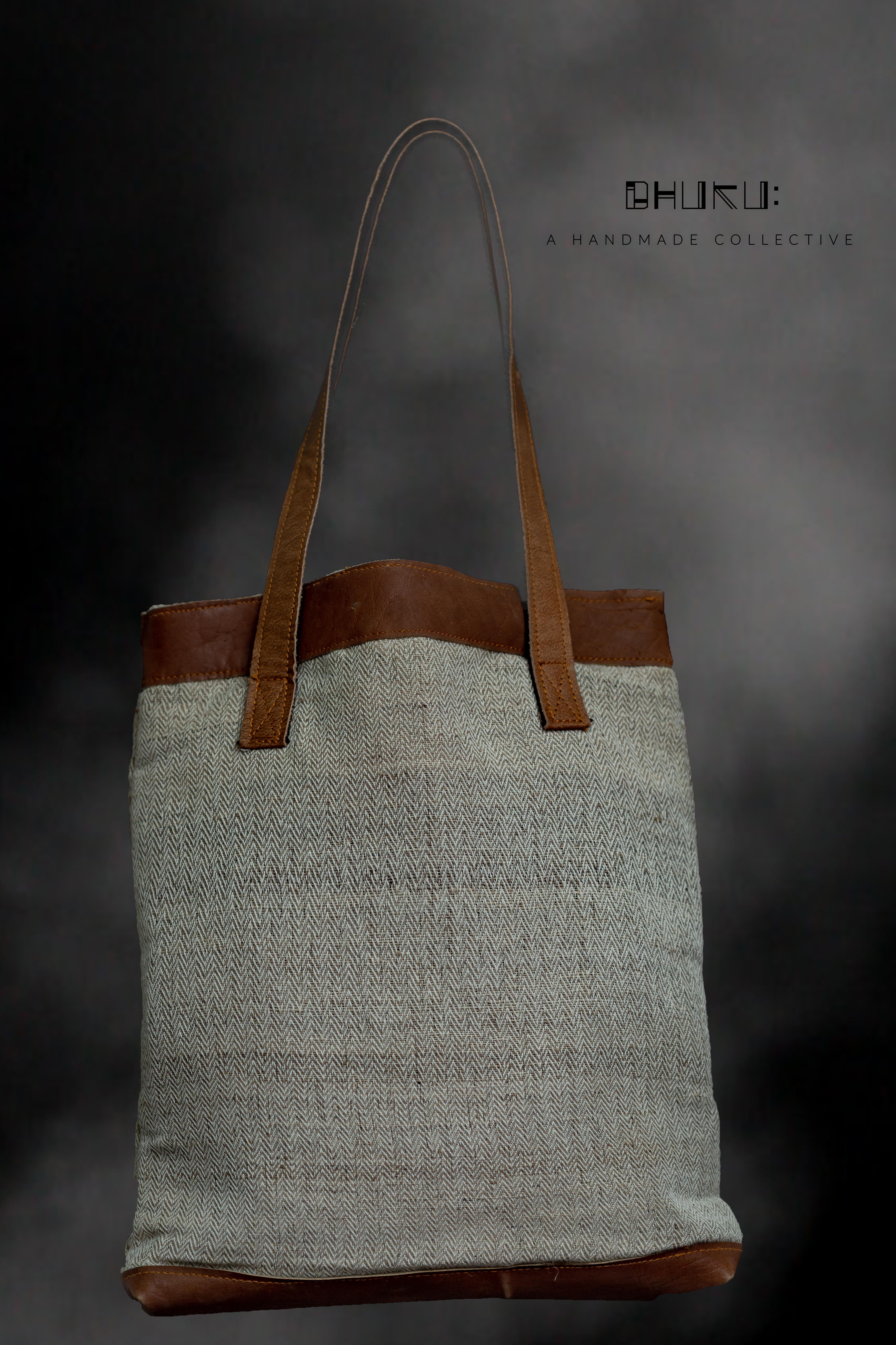 Hemp-Leather-Cotton bag
