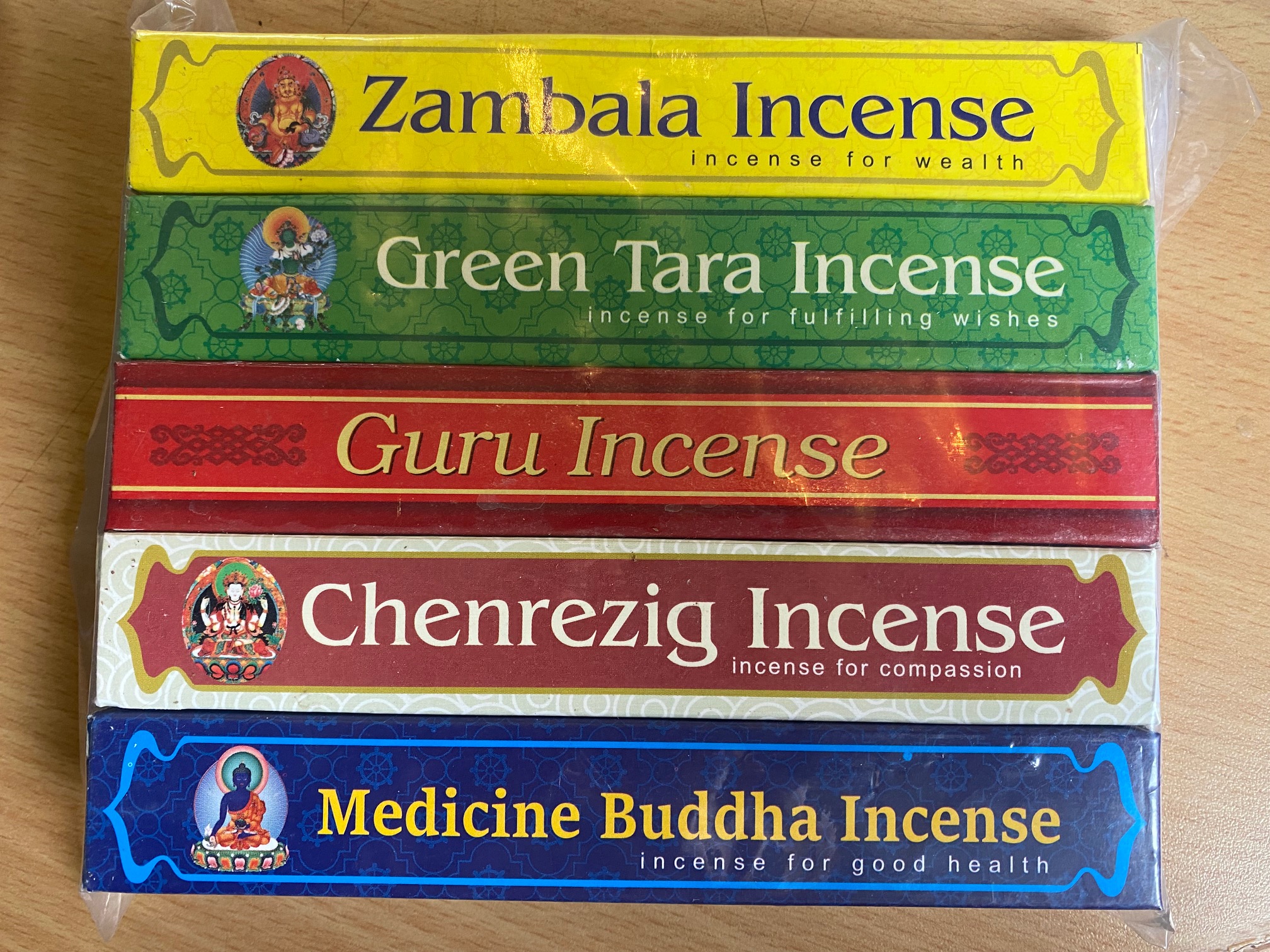 5 in 1 plastic pack incense