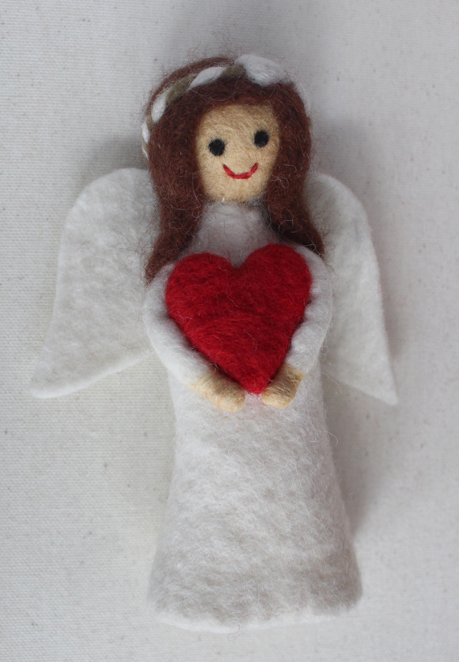 Felt Angel Doll with Heart
