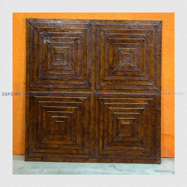 Paper wall hanging made lokta paper with tile design