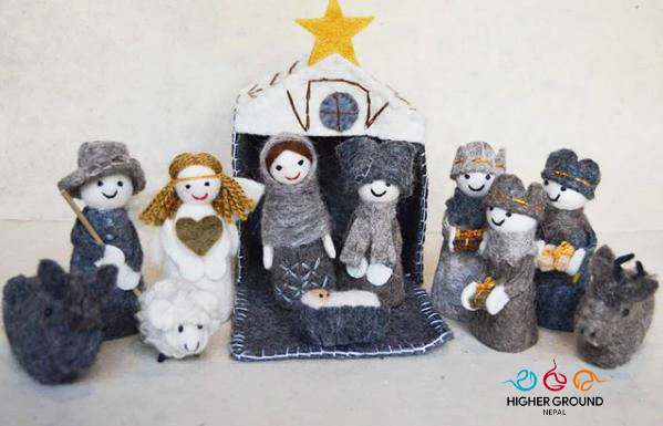 Felt Nativity Toy Set for Decoration