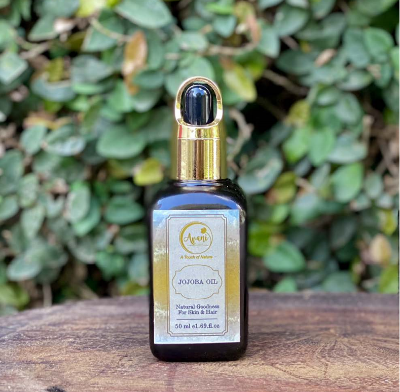 Avani Natural 100% Natural Cold Pressed Jojoba oil, Hair And Skin care  (50ml glass dropper bottle)