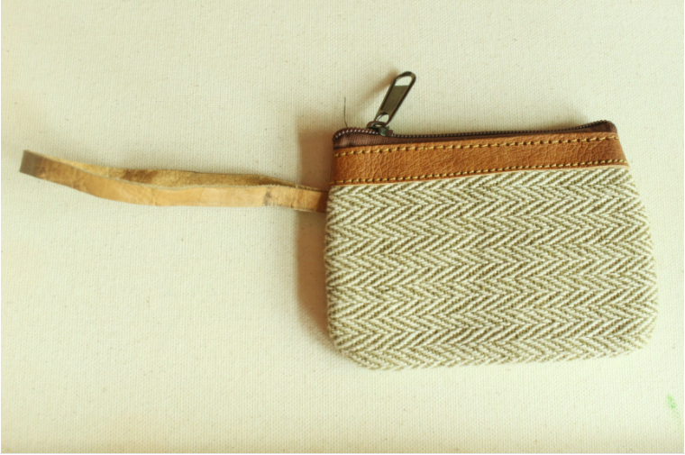 Leather coin purse