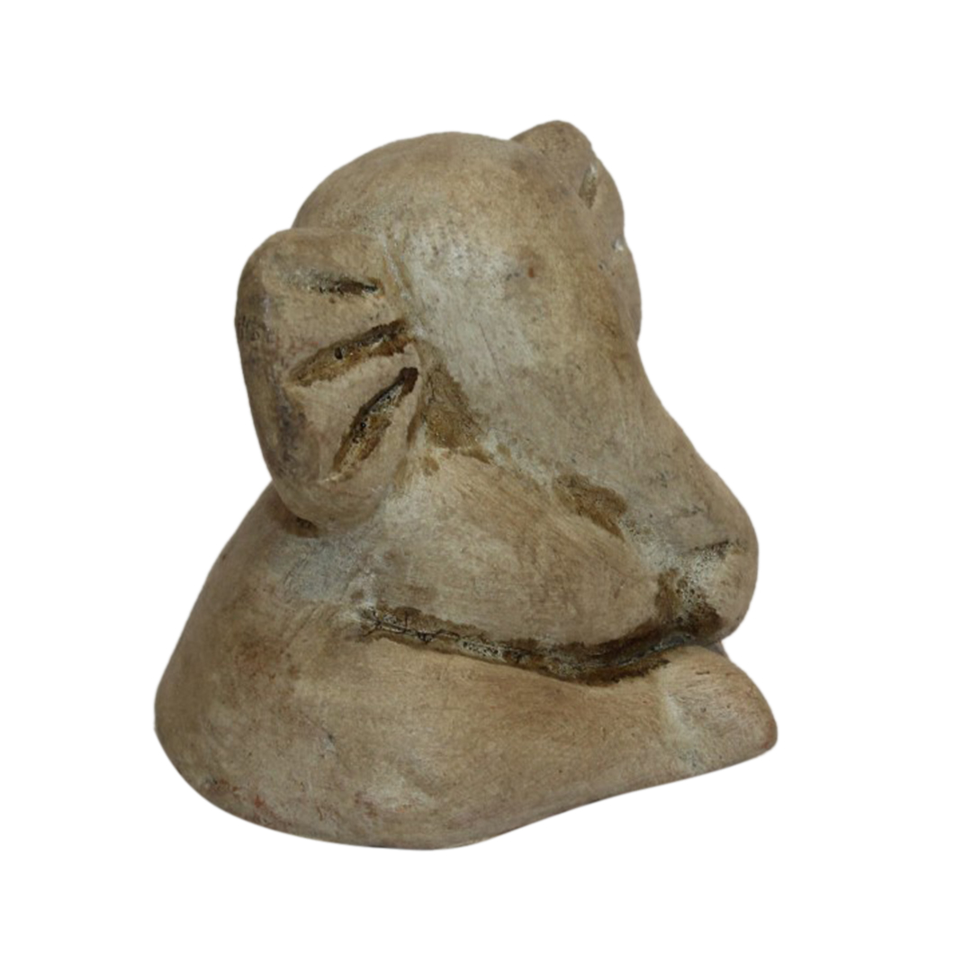 Clay Made Decoratives Ganesh White