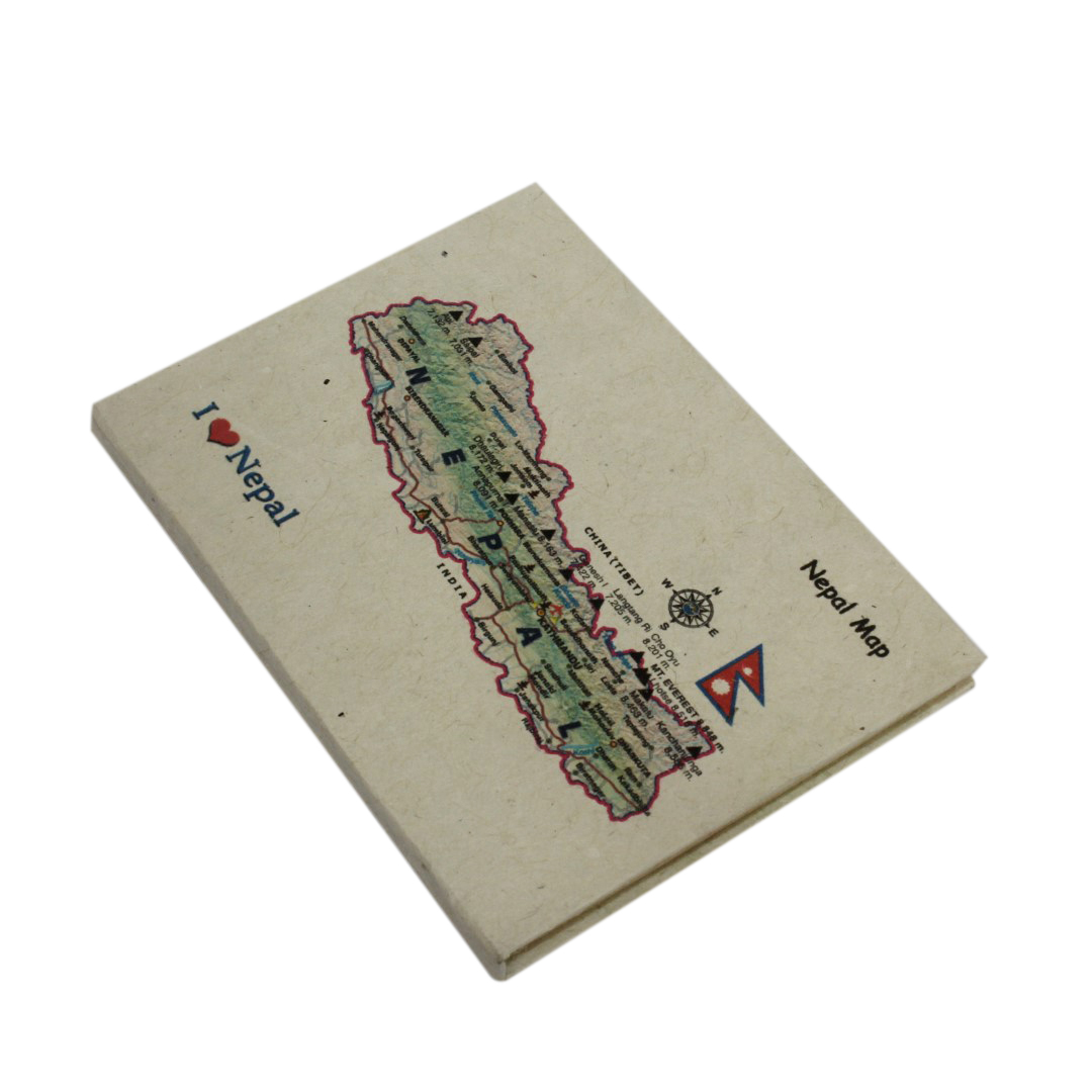 Medium Printed Lokta Notebook