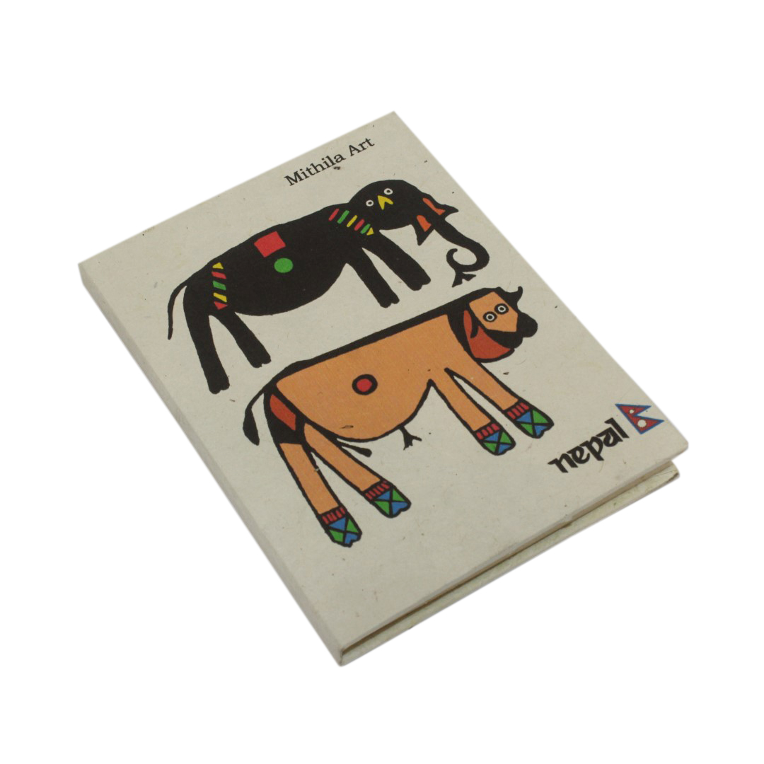 Medium Printed Lokta Notebook