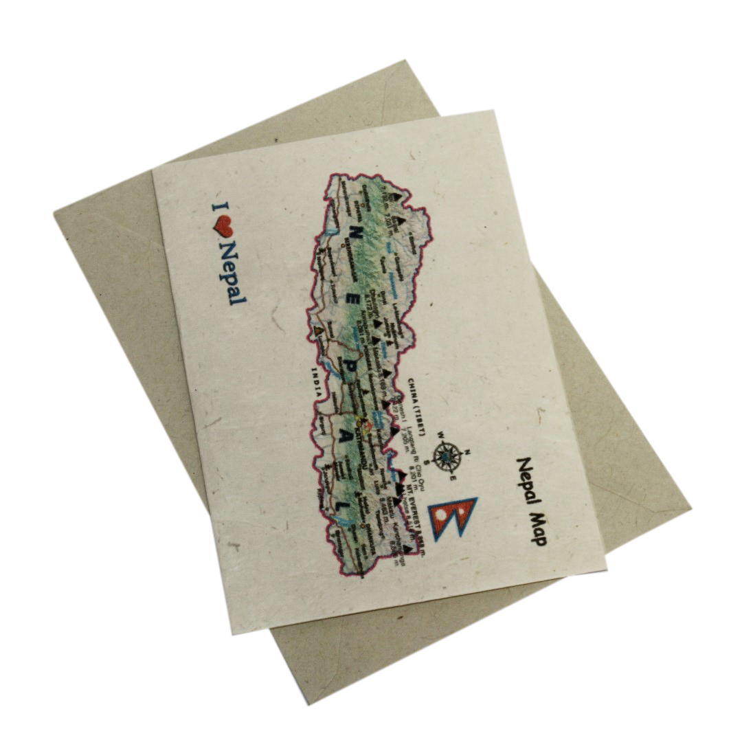Nepali Handmade Paper Greeting Cards with envelope
