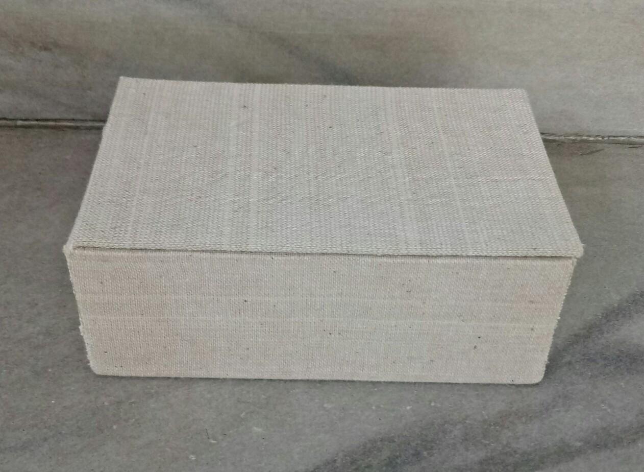 Natural Cotton Jwellery Box