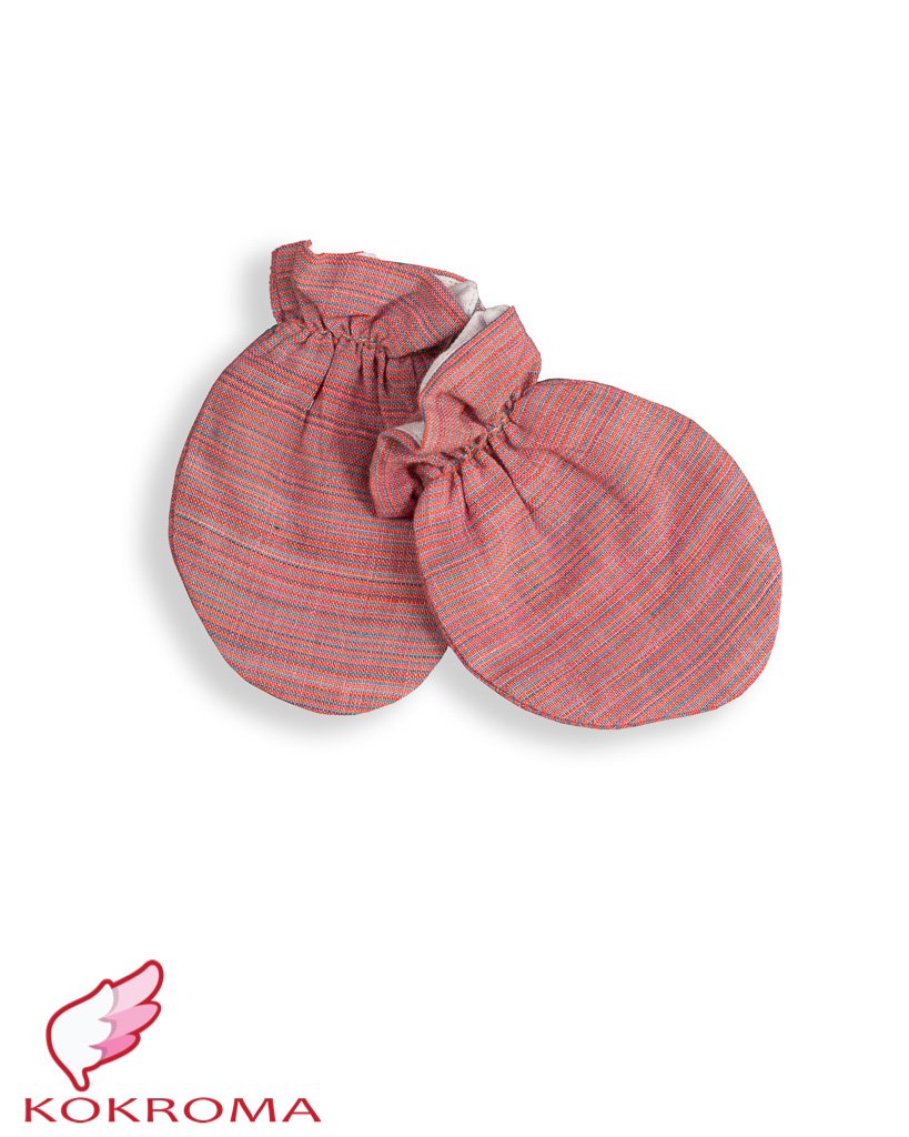 Pair of Cotton Mittens for Babies