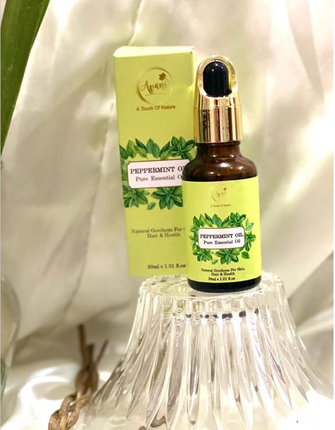 Avani 100% Natural & Pure Refreshing Peppermint Essential Oil For Headache & Stress Relief (30 ml)