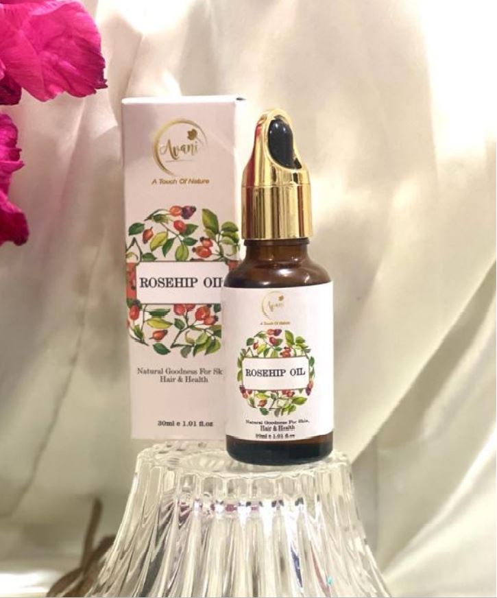 Avani 100% Natural Hydrating Cold pressed Rosehip Oil For Dry And Damaged Skin 30ml