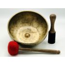 9 inch Lingam Singing Bowl-High Quality Lingam Singing Bowl-Navi Bowl-Deep sound vibration Singing Bowl-Tibetan Lingam/navi Bowl for yoga meditation, sound healing, sound therapy, chakra balancing bowl, sound bathing, comes with cushion, striker, and mal