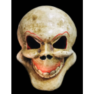 Handmade Wooden Mask Of Skull, Painted White