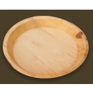 Standard Round Plate | 25 cm Diameter, 3 cm Depth | Areca Nut Palm Leaves | Light weighted | Durable | Bio-degradable | Disposable Plate | Fungus Proof | Portable