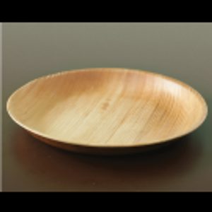  Shallow Round Plate | 28 cm Diameter, 3 cm Depth | Areca Nut Palm Leaves | Light weighted | Durable | Bio-degradable | Disposable Plate | Fungus Proof | Portable — image 1