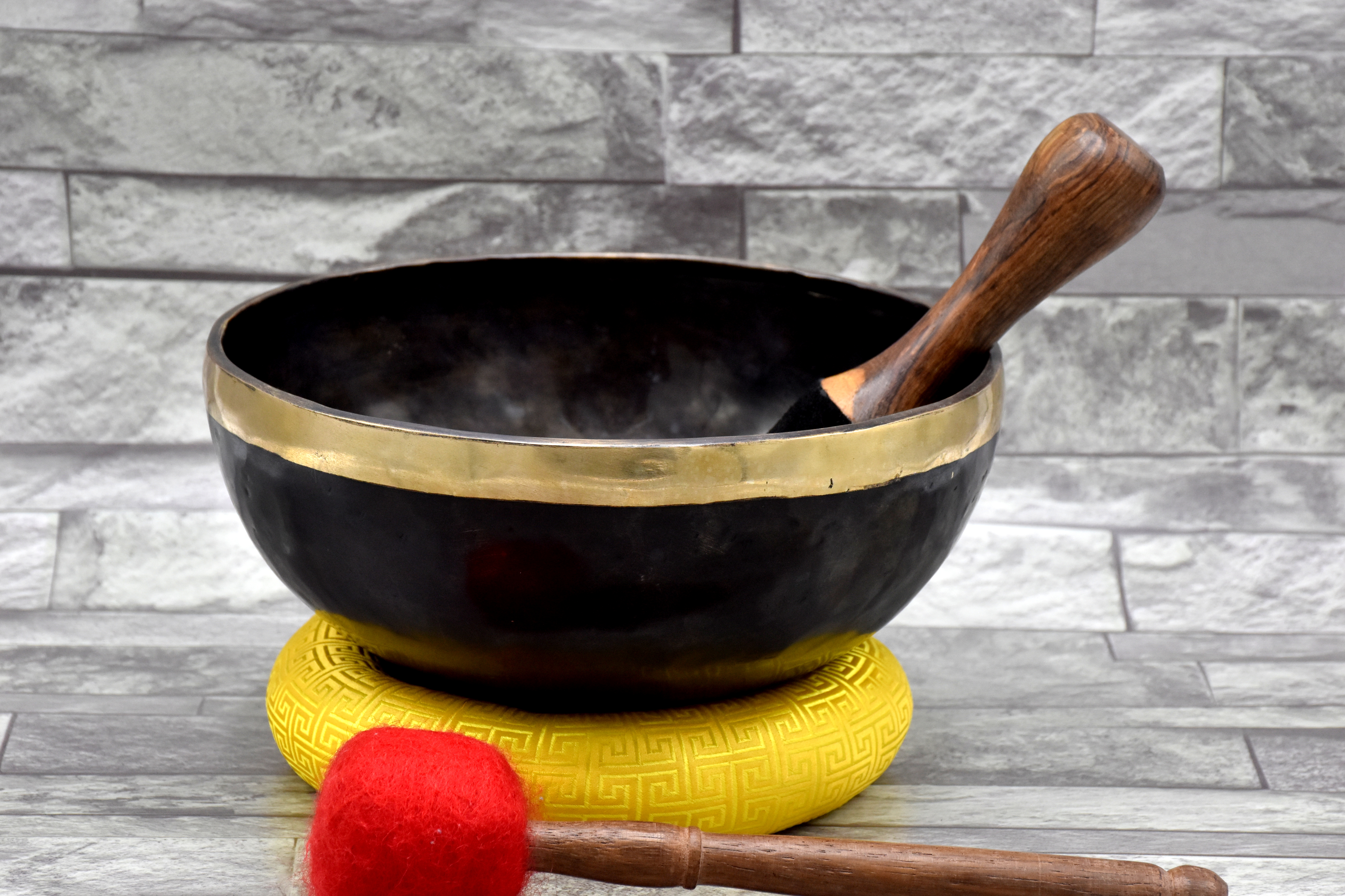 9 Inch Tibetan Antique  Singing Bowl