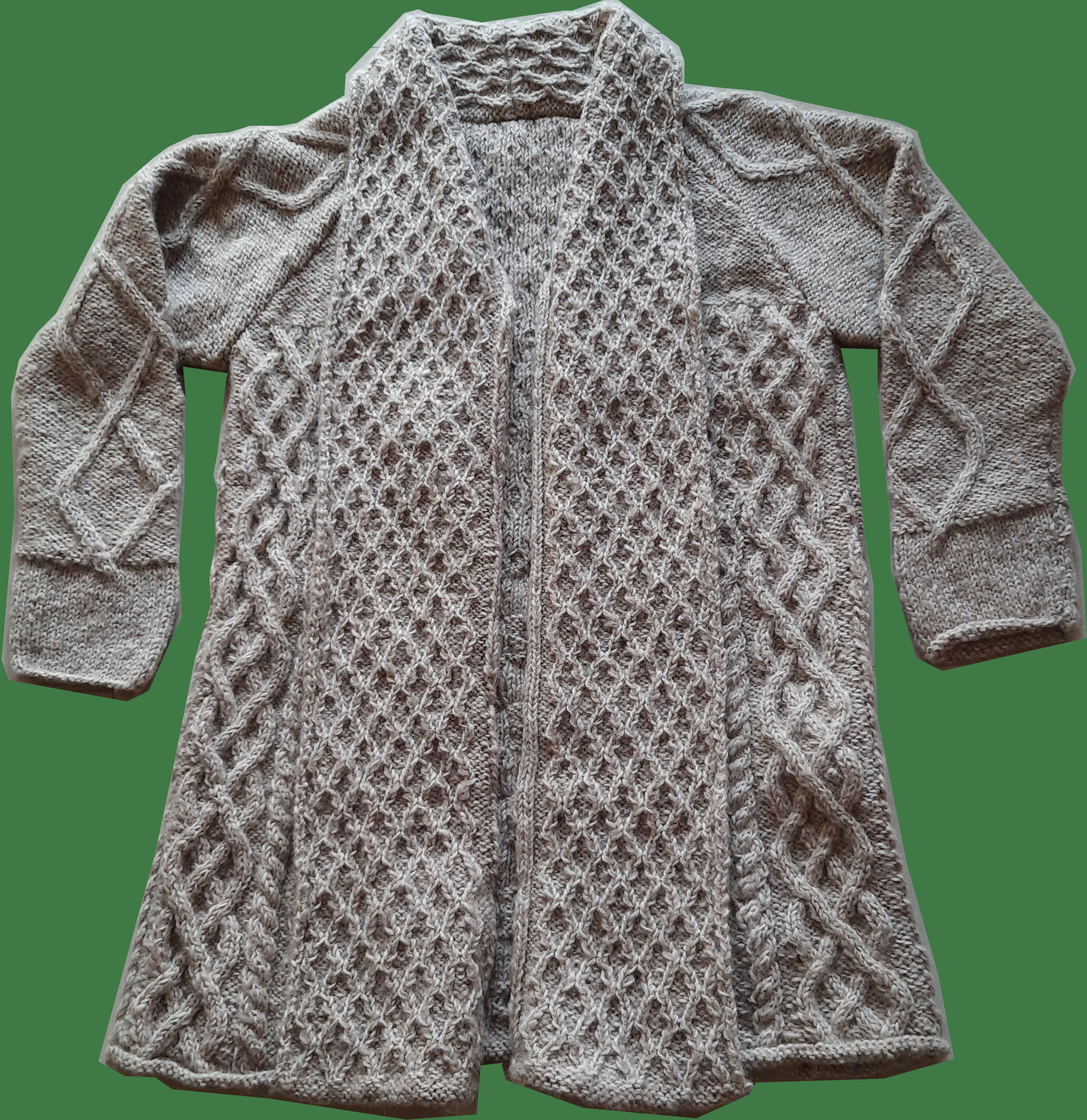 long woolen cardigan