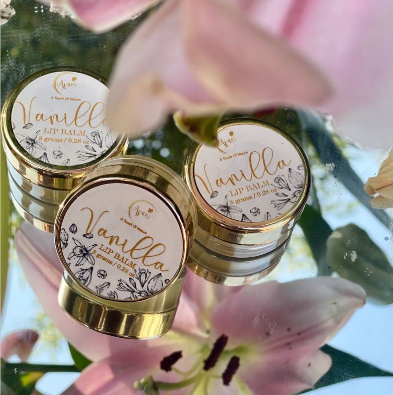 Avani 100% Natural Extra Hydrating Vanilla Lip Balm For Soft And Nourished Lips Infused with Essential Oil , Jojoba Oil , Almond Oil 8 Grams