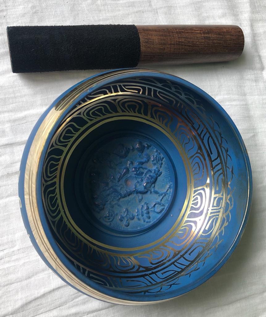 Etched Colored Singing Bowl