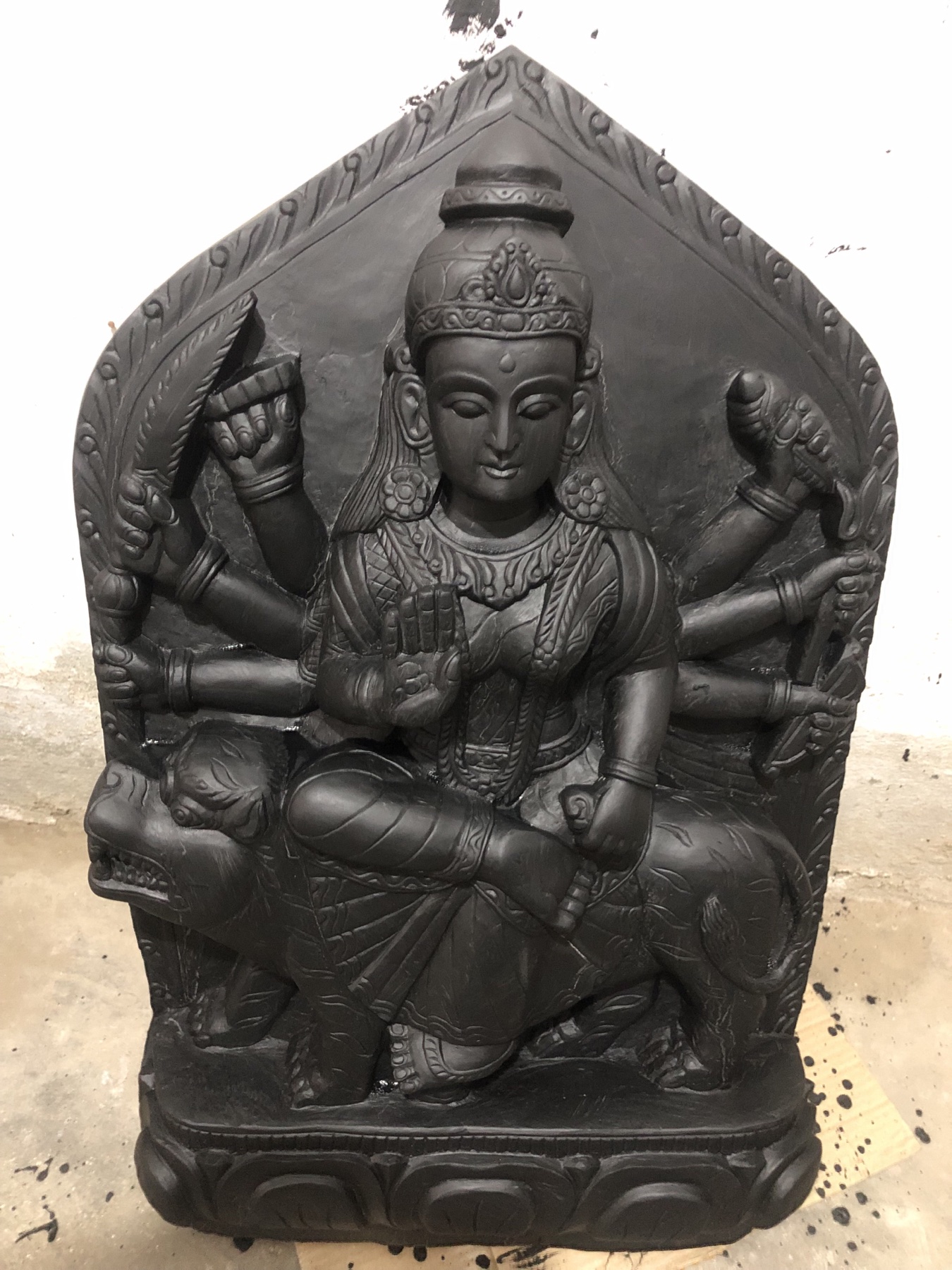 Stone Carved Goddess Durga 