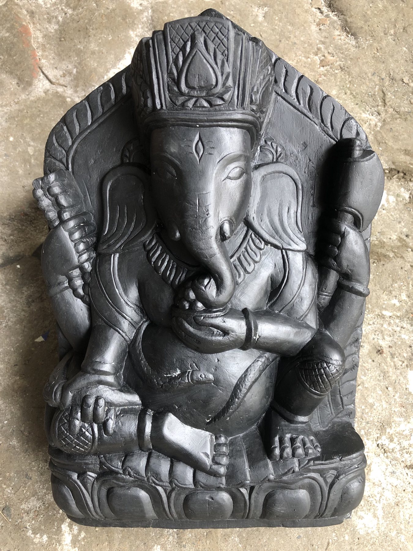Stone Carved Lord Ganesha