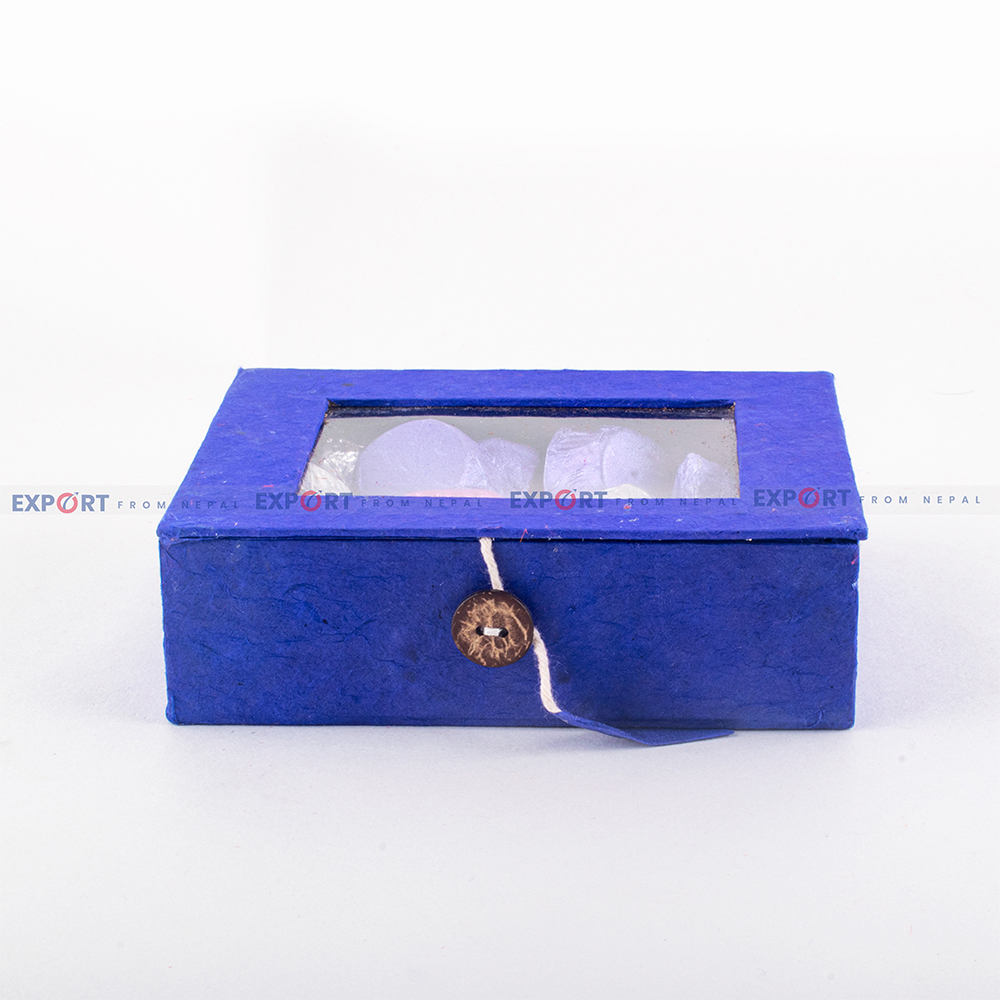 nepali Paper Box (Blue)