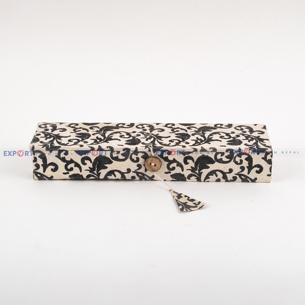 Black Floral Design Jewelry Gift Box