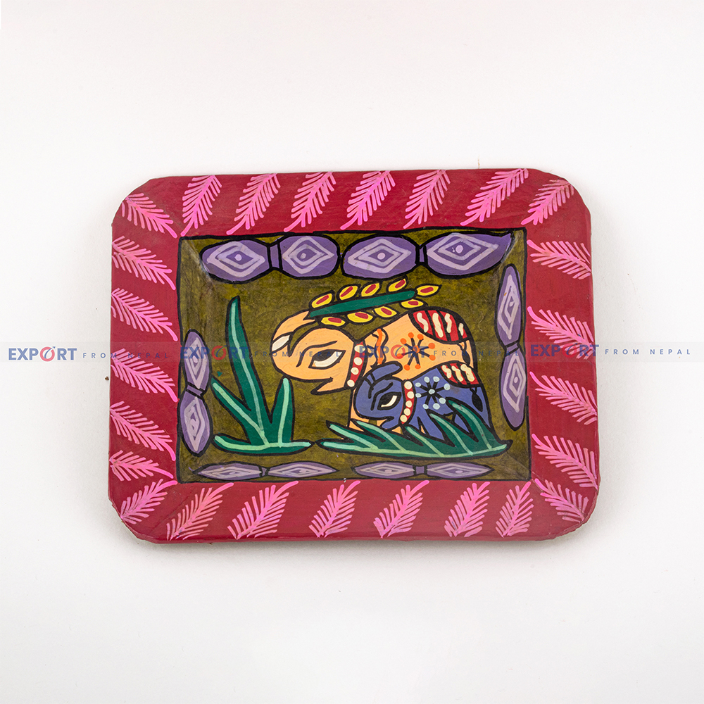 Mithila art Tray and Frame 