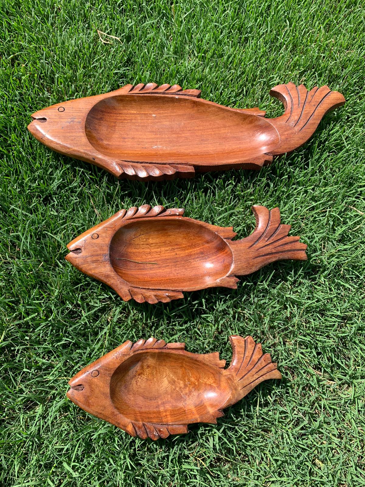 Wooden Fish tray(Set of 3)
