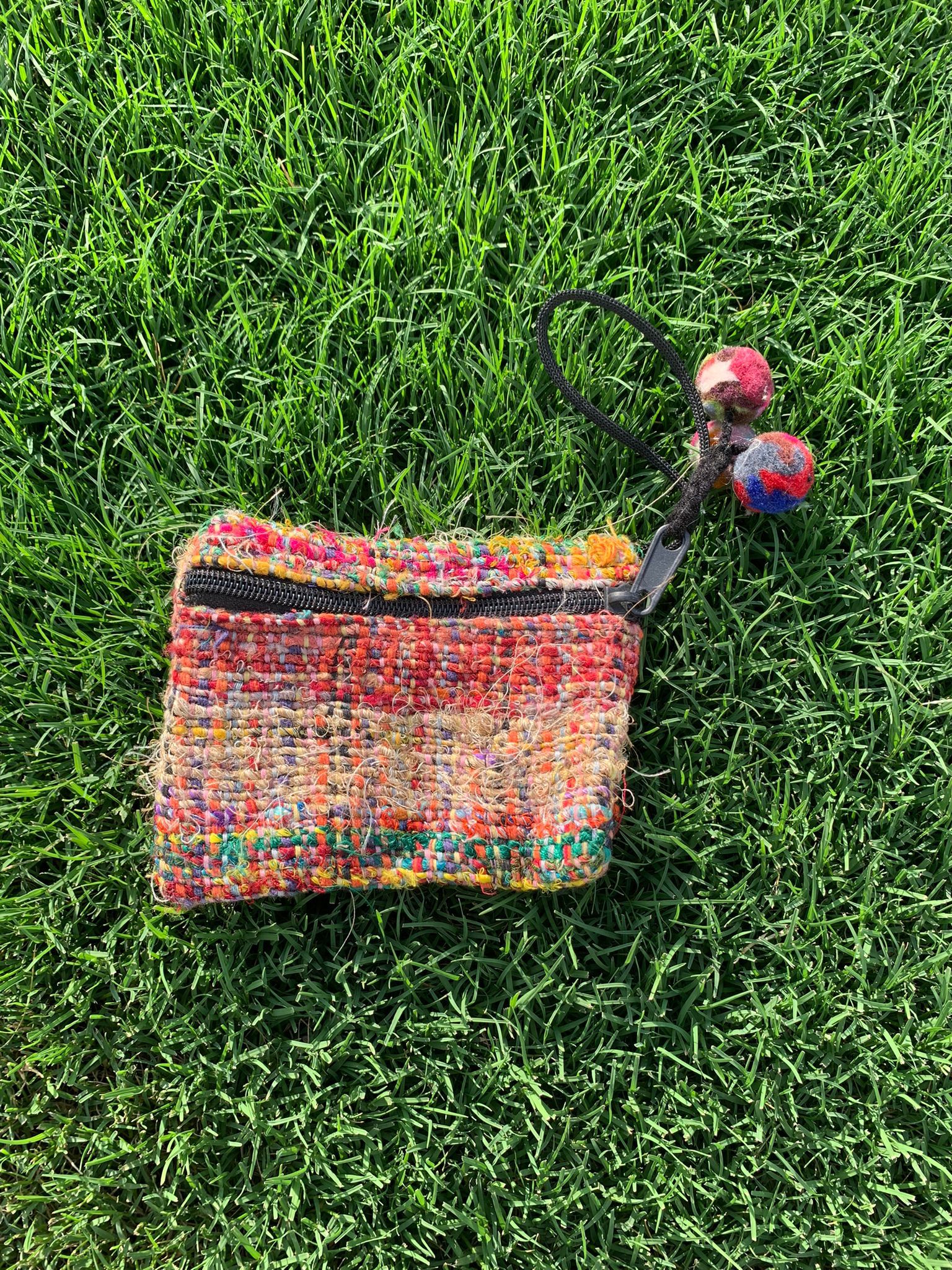 Hemp Small Bags, Hemp Coin Bags 2 Chain