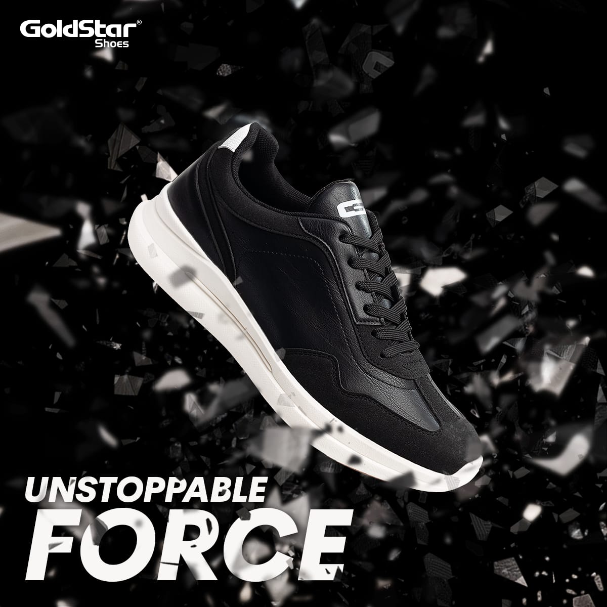 Bryn 03 Black Goldstar Shoes for Men