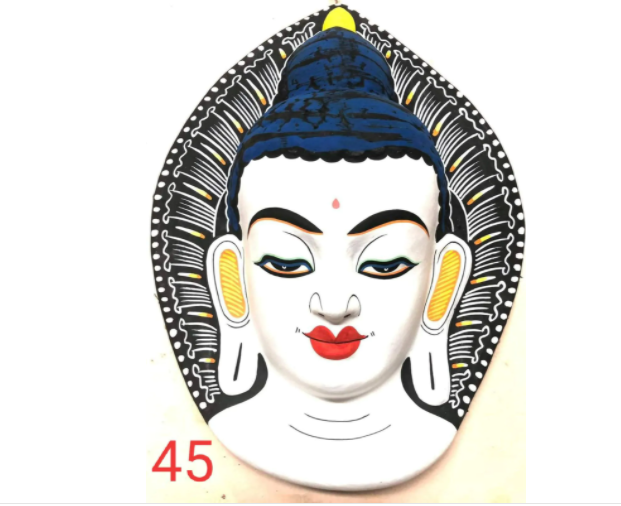 White Buddha Paper Mask